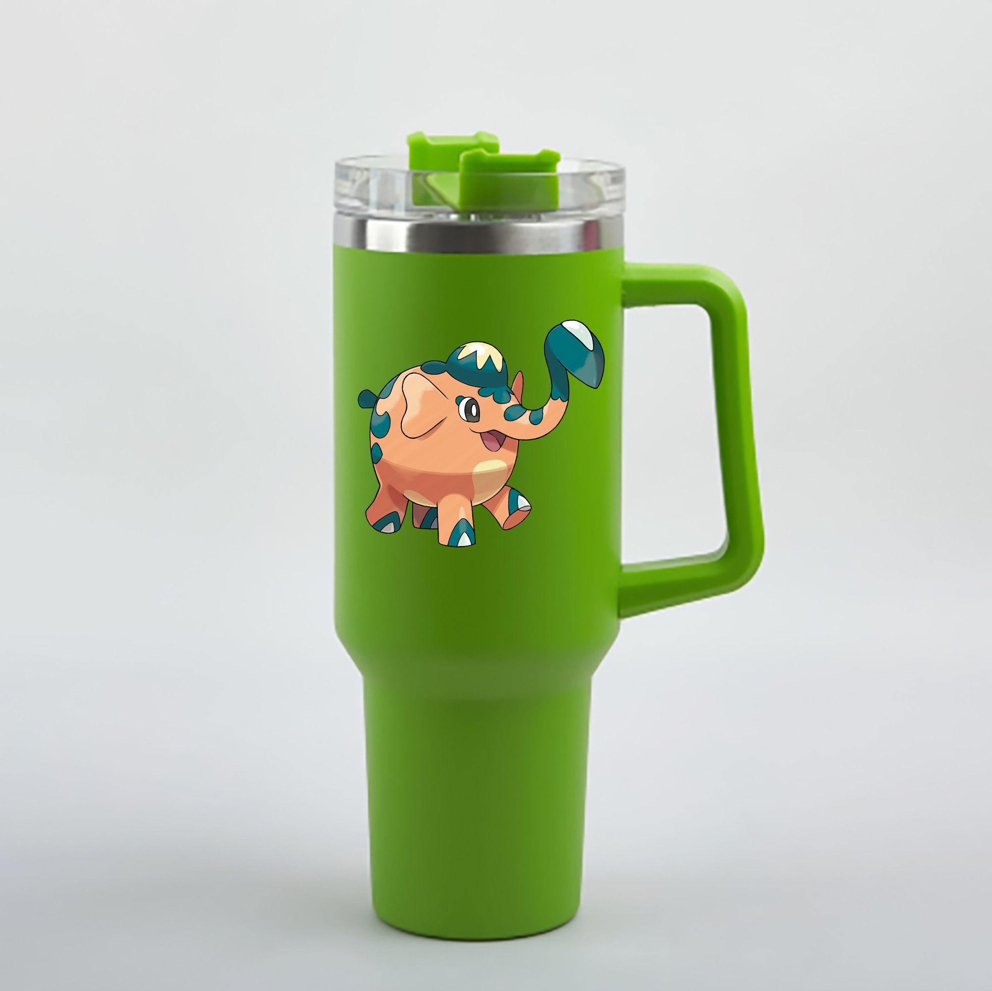 （画像用） ポケットモンスター Pokémon 1200mL車用タンブラー - クリスタルステッカー（プラスチックストロー付き）